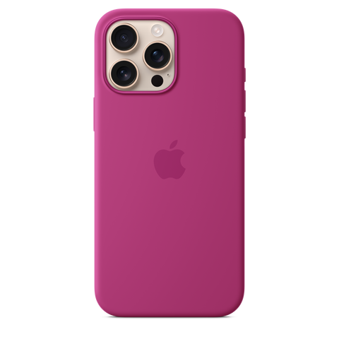 iPhone 16 Pro Max Silicone Case with MagSafe - Fuchsia