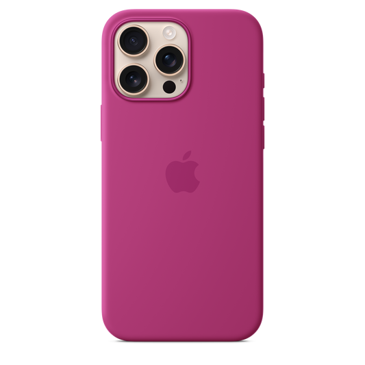 iPhone 16 Pro Max Silicone Case with MagSafe - Fuchsia