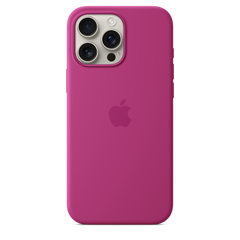 iPhone 16 Pro Max Silicone Case with MagSafe - Fuchsia