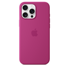 iPhone 16 Pro Max Silicone Case with MagSafe - Fuchsia