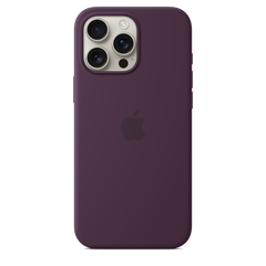 iPhone 16 Pro Max Silicone Case with MagSafe - Plum