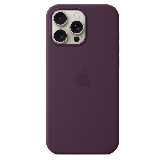 iPhone 16 Pro Max Silicone Case with MagSafe - Plum