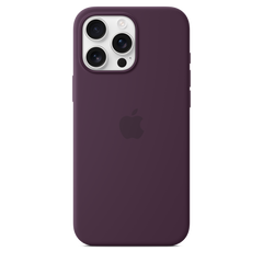 iPhone 16 Pro Max Silicone Case with MagSafe - Plum