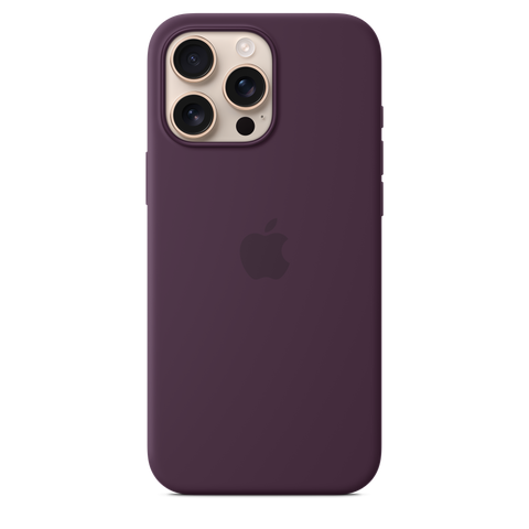 iPhone 16 Pro Max Silicone Case with MagSafe - Plum