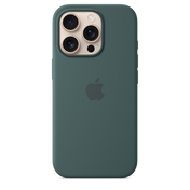 iPhone 16 Pro Silicone Case with MagSafe - Lake Green