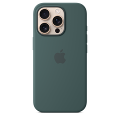 iPhone 16 Pro Silicone Case with MagSafe - Lake Green
