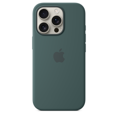iPhone 16 Pro Silicone Case with MagSafe - Lake Green