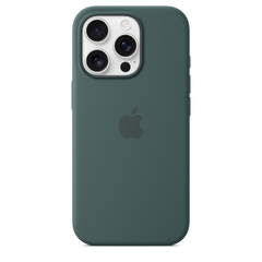 iPhone 16 Pro Silicone Case with MagSafe - Lake Green
