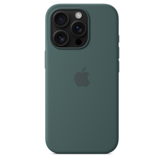 iPhone 16 Pro Silicone Case with MagSafe - Lake Green
