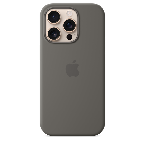 iPhone 16 Pro Silicone Case with MagSafe - Stone Grey