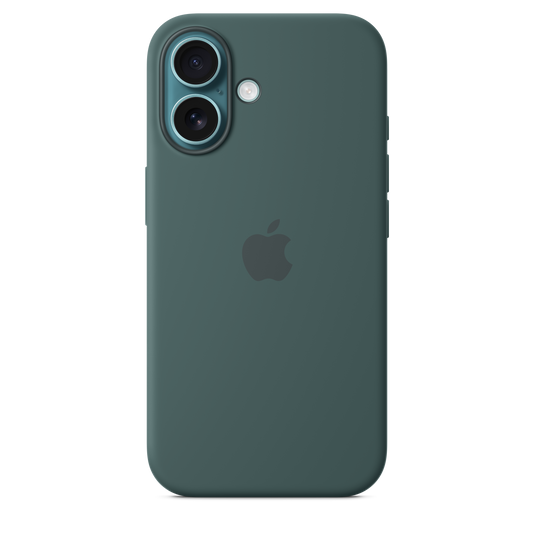 iPhone 16 Silicone Case with MagSafe - Lake Green