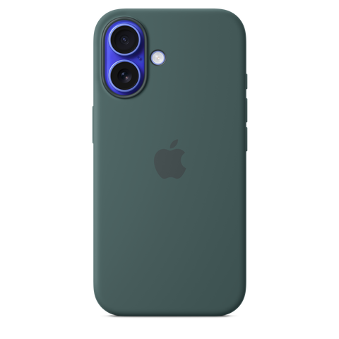iPhone 16 Silicone Case with MagSafe - Lake Green