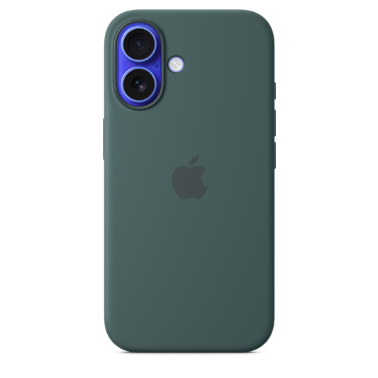 iPhone 16 Silicone Case with MagSafe - Lake Green