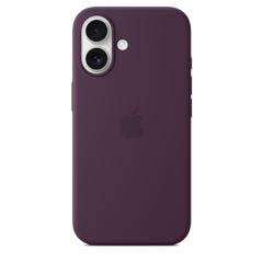 iPhone 16 Silicone Case with MagSafe - Plum