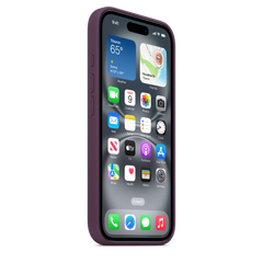 iPhone 16 Silicone Case with MagSafe - Plum