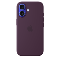 iPhone 16 Silicone Case with MagSafe - Plum