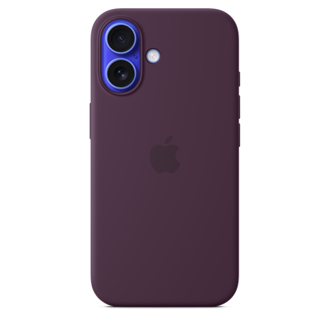 iPhone 16 Silicone Case with MagSafe - Plum