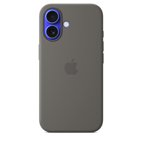 iPhone 16 Silicone Case with MagSafe - Stone Grey