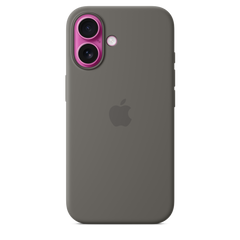 iPhone 16 Silicone Case with MagSafe - Stone Grey