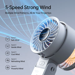 Jisulife Handheld Fan Life7 (3600mAh) - Grey