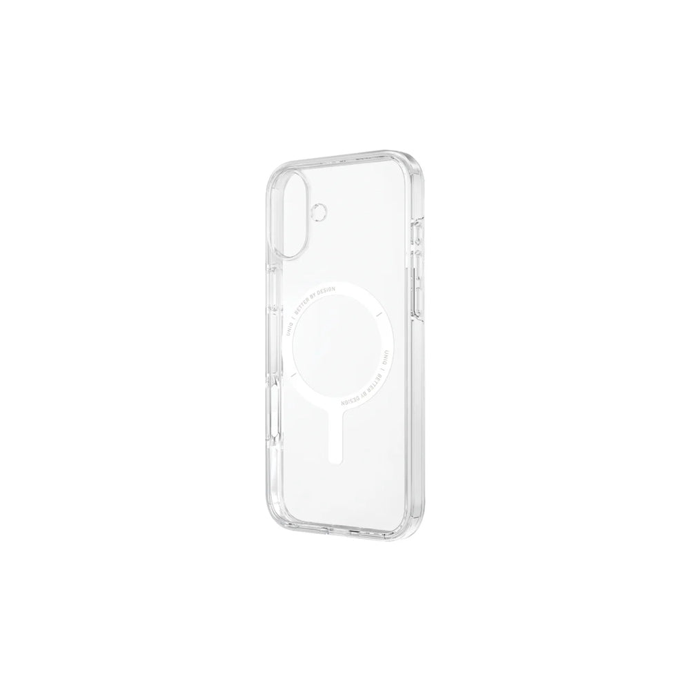 Uniq Clario Hybrid Magclick Charging Case For iPhone 16 6.1-Inch ( 2024 ) Eco - Lucent ( Clear )