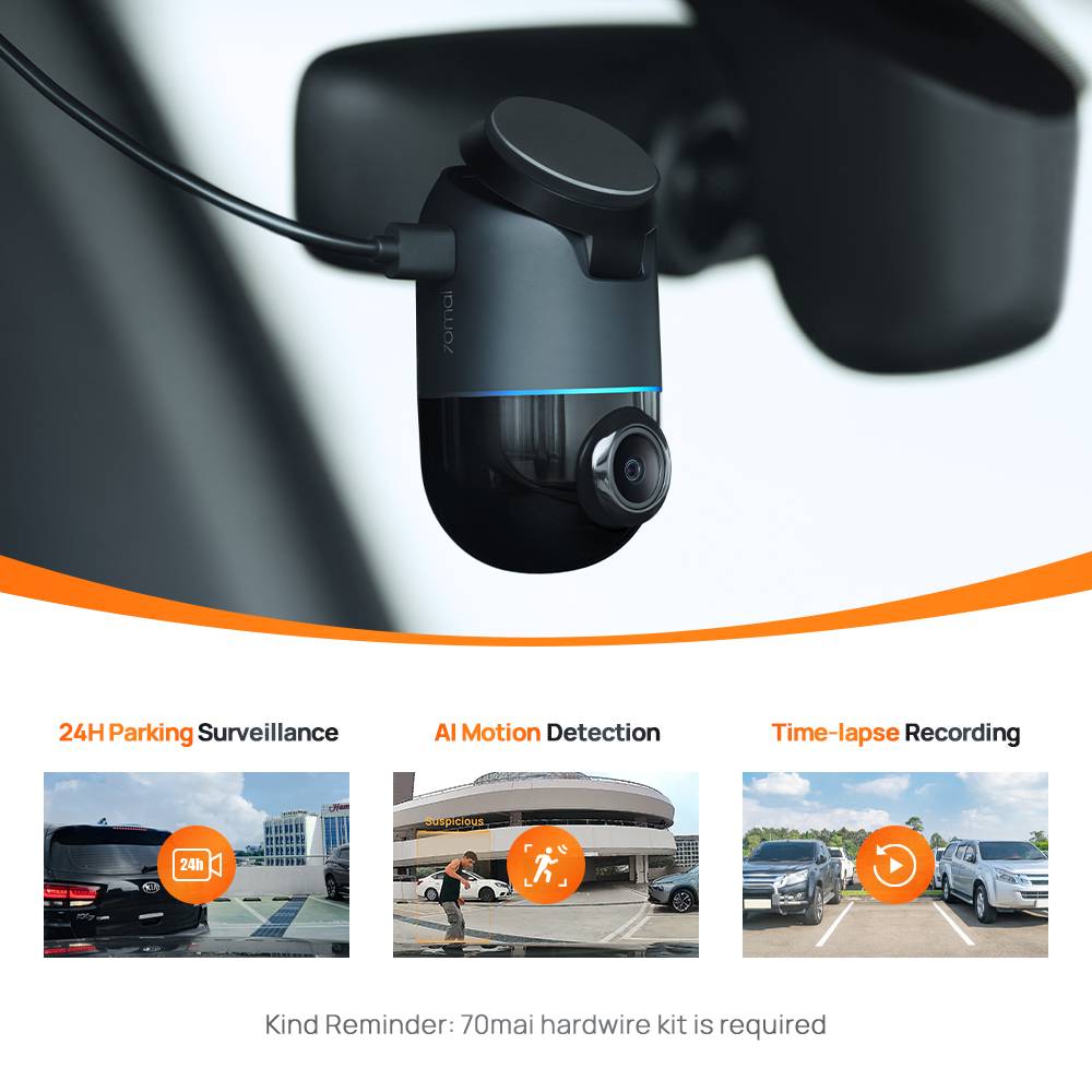 70mai Dash Cam Omni X200 64GB - Black