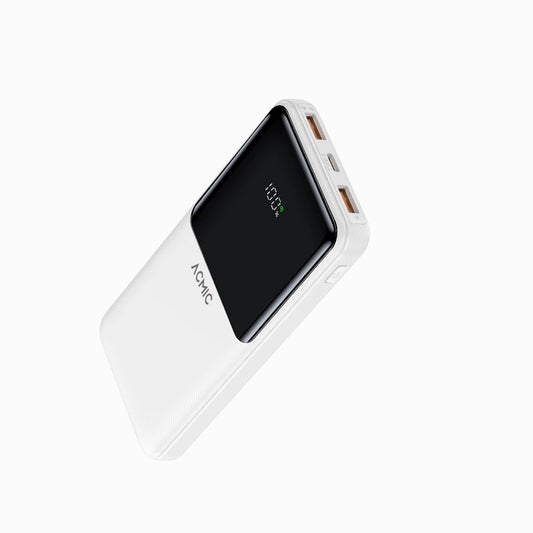 ACMIC 10000mAh powerbank with Digital Screen Display - White (AP10-07PD PRO (W1086C)