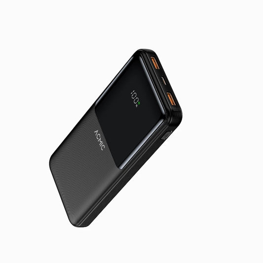 ACMIC 10000mAh powerbank with Digital Screen Display - Black (AP10-07PD PRO (W1086C)