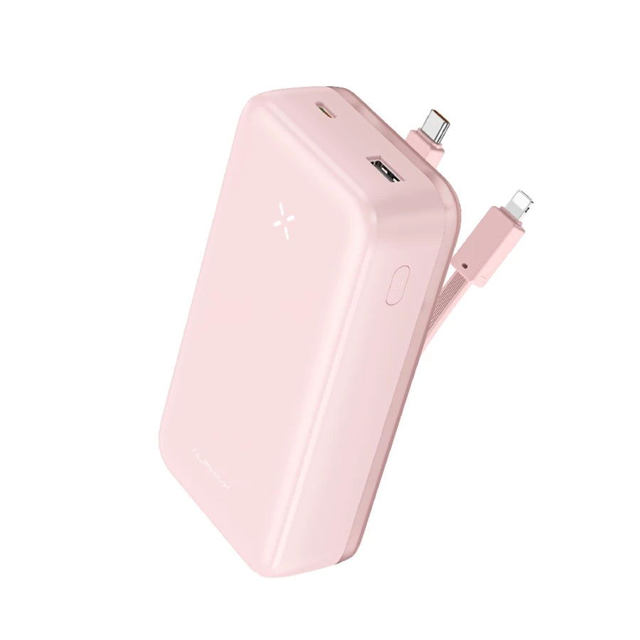 ALPHA 20000mAh powerbank with build-in Type C and Lightning Cable - Pink (ALP20-05PD (W2020PD)