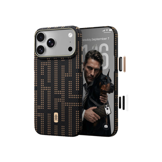 Raptic Aramid Skin for iPhone 18 Pro - Grid Valor