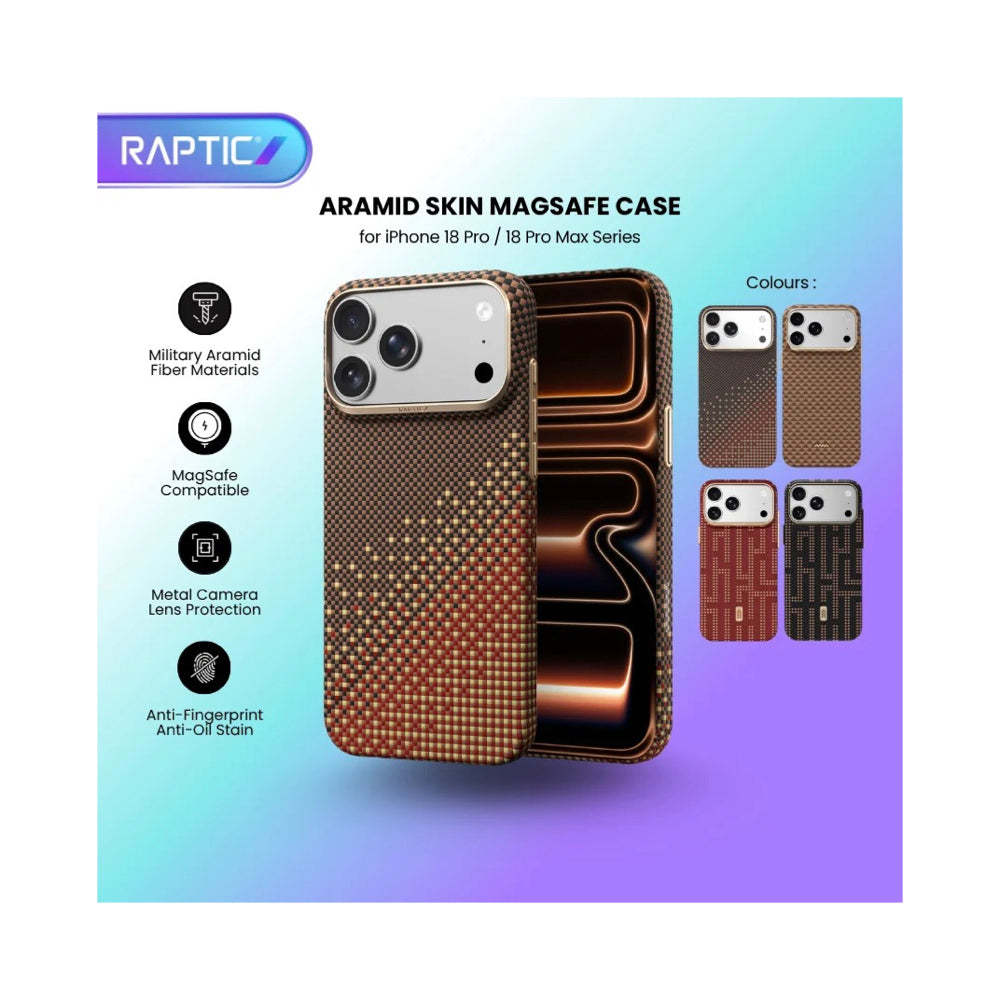 Raptic Aramid Skin for iPhone 18 Pro - Origin Humble