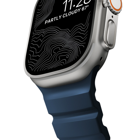 Nomad Apple Watch 49/45/44/42mm (Series SE/Ultra/9/8/7/6/5/4/3/2) Rocky Point Band - Atlantic