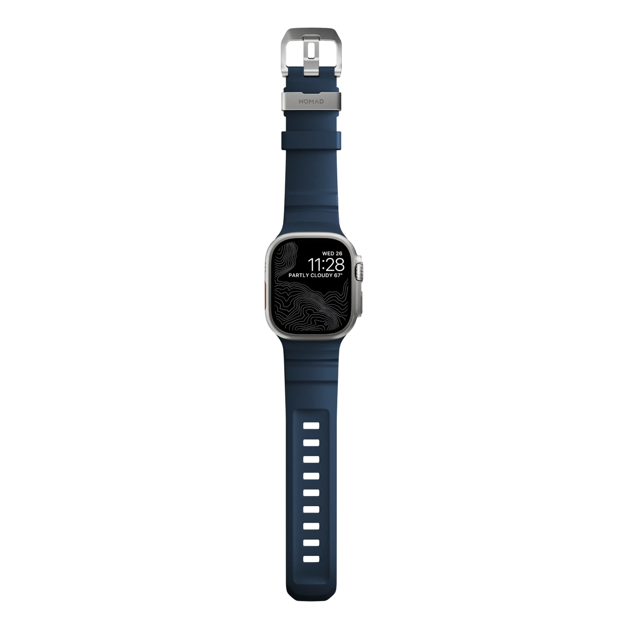 Nomad Apple Watch 49/45/44/42mm (Series SE/Ultra/9/8/7/6/5/4/3/2) Rocky Point Band - Atlantic