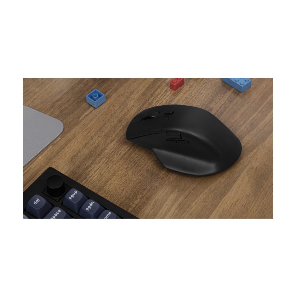 Keychron M6 - 78g - Black, Non-backlit BT/2.4GHz/Wired Mouse