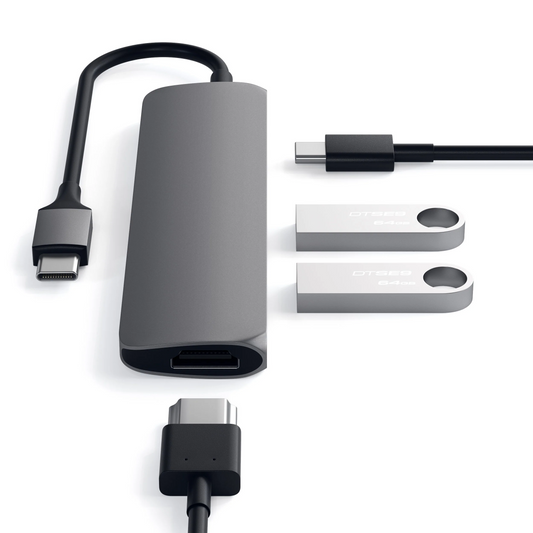 Satechi Slim Type-C Multiport Adapter (Space Grey)