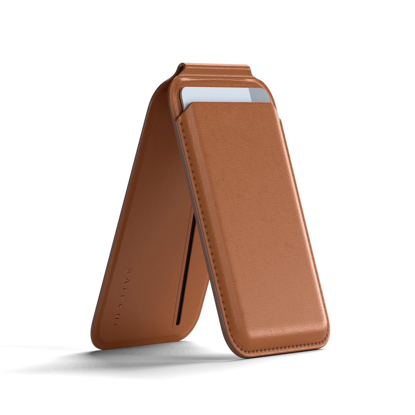 Satechi Magnetic Wallet Stand -Brown