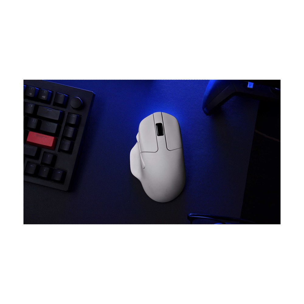 Keychron M7 -63g - White - Non-backlit  BT/2.4GHz/Wired Mouse